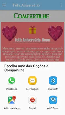 Amizade, Amor e Carinho android App screenshot 0